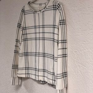 XS Anthropologie Houndstooth Sweatshirt